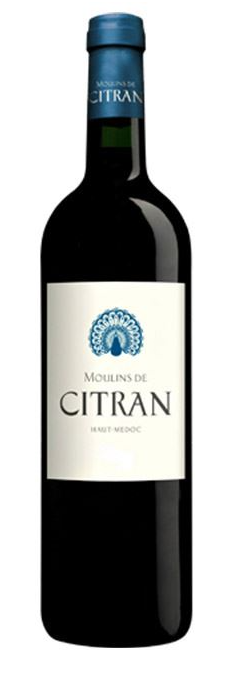 LES MOULINS DE CITRAN 2ND WINE CN.CITRAN HAUT MEDOC Cabernet Sauvignon & Merlot - 750ml